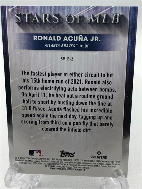 Ronald Acuna Jr. #SMLB-2 Prices | 2022 Topps Stars of MLB | Baseball Cards