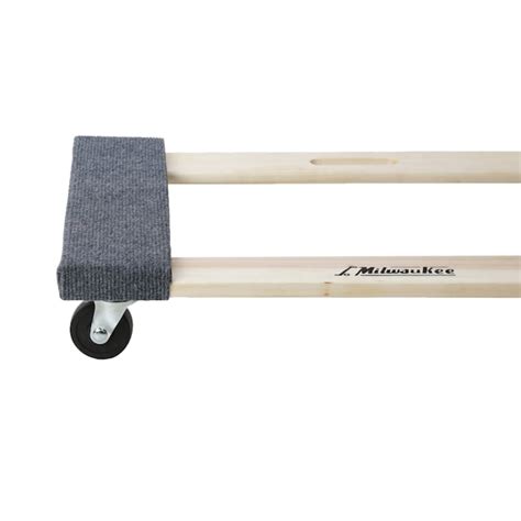 Milwaukee 1000-lb Capacity 4-Wheel Multiple Colors/Finishes Wood Dolly ...