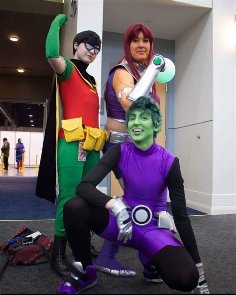 Here is our Teen Titans cosplay! With myself as Robin and my friends as ...
