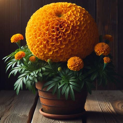 100+ Seeds- Giant Hybrid Marigold African Inca Gainda Flower Seeds For ...