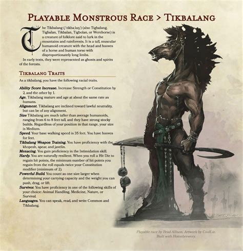 Dnd Playable Races 5e Homebrew