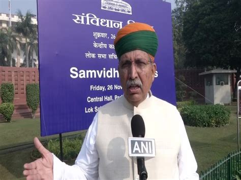'Disrespect to Constitution of India': MoS Meghwal slams Oppn for ...