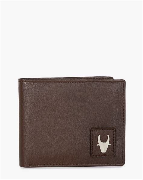 Buy Brown WILDHORN Textured Bi-Fold Leather Wallet | AJIO