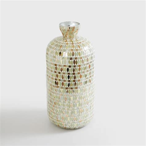 Buy Mabel Lucas Metal Mosaic Tall Vase from Home Centre at just INR 2499.0