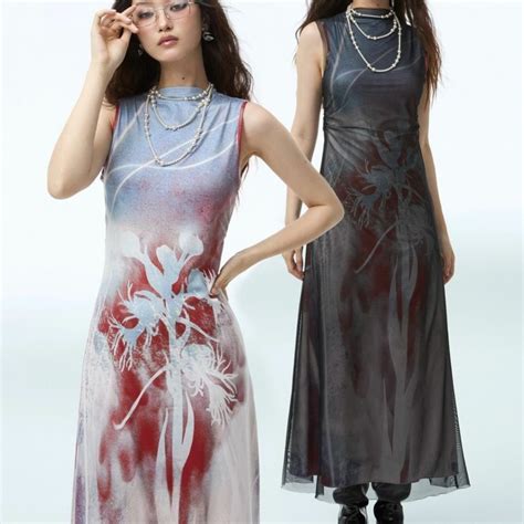Eidolon Grain ツーピース ノースリーブワンピース ロング メッシュ | Uturi -日本未入荷 海外ブランドアイテム セレクト ...