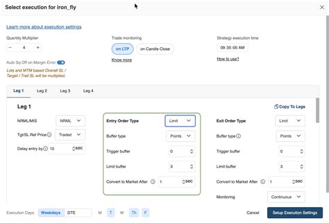 Entry & Exit Order Type | AlgoTest
