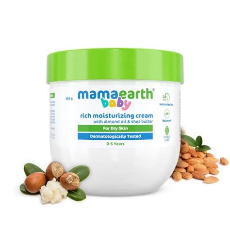 Mamaearth Baby Rich Moisturizing Cream With Almond Oil & Shea Butter F ...