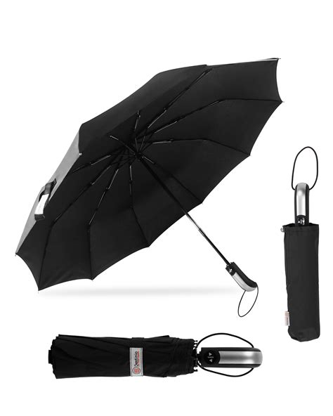Destinio Black FG umbrella - 23 Inches Fibre Glass Frame – Kesari-IN