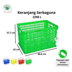 CONTAINER BOX GREEN LEAF 2208 L (LUBANG) | KERANJANG PLASTIK INDUSTRI ...