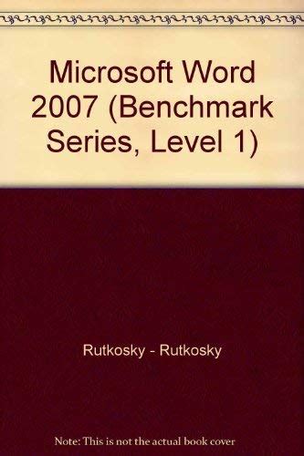 Buy Microsoft Word 2007 (Benchmark Series, Level 1) Book Online at Low ...