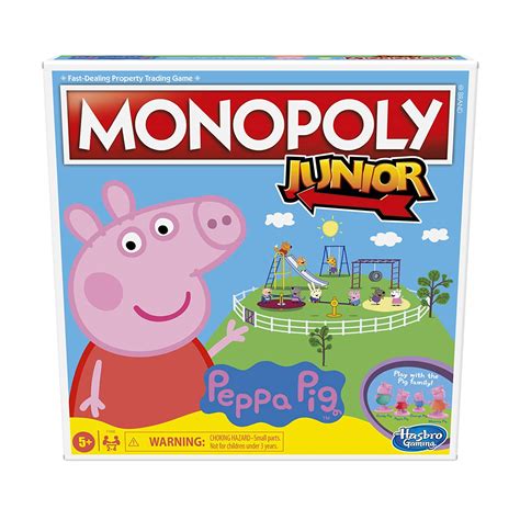 Monopoly Junior Game - Peppa Pig Board Game - StarAndDaisy