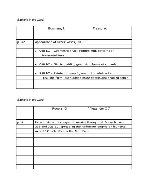 Free Printable Note Card Templates: Easy & Cute! - Printables for Everyone