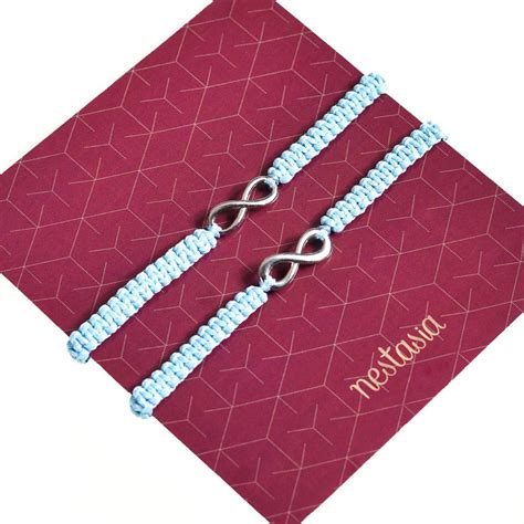 Macrame Charm Baby Blue Bracelet Gift Hamper Online - Premium Gift ...