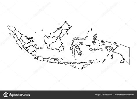 Map Indonesia Hitam Putih