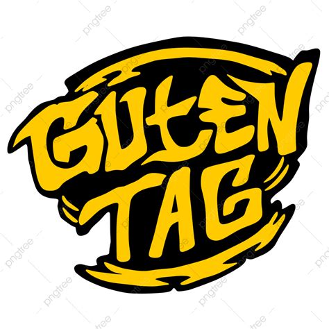 Graffiti Typography Vector Hd PNG Images, Guten Tag Typography Vector ...