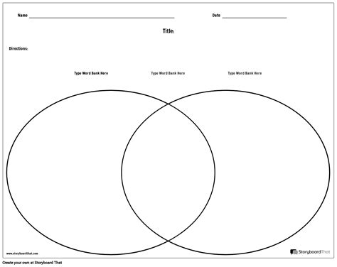 Venn Diagram Blank Template