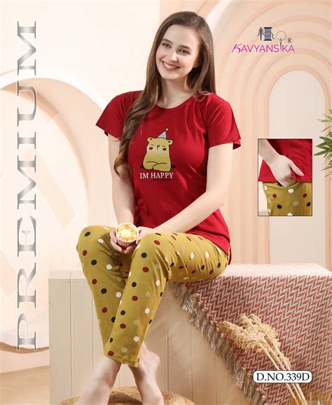 Ready At Store-Vol 339 Kavyansika Hosiery Cotton Pyjama Night Suits ...