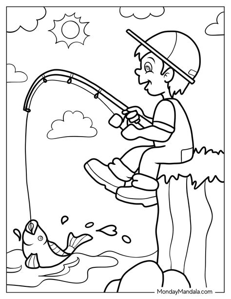 Fishing Coloring Pages Free Printable