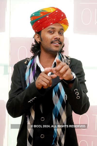 Indian folk singer Swaroop Khan poses for photogs during his recent ...