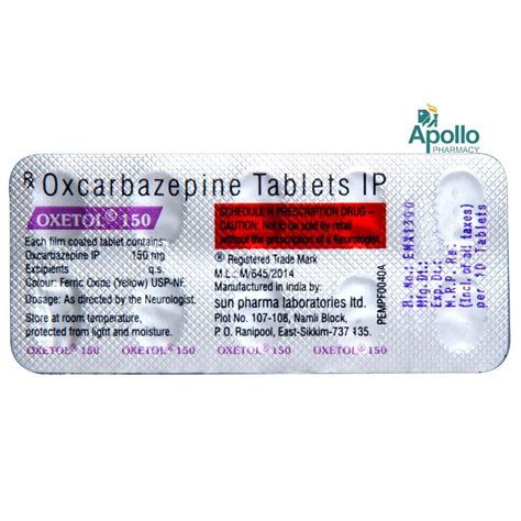 Oxetol 150 Tablet 10's Price, Uses, Side Effects, Composition - Apollo ...