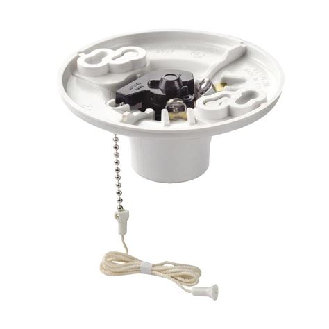 Leviton 8827-CW4 One-Piece Urea Outlet Box Mount, Incandescent ...