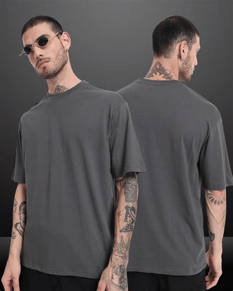 Plain Dark grey Oversized Tshirt – TBS-THEBARGAINSTREET