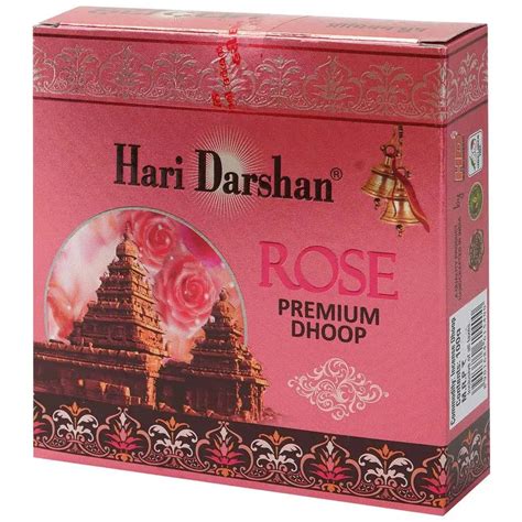 Hari Darshan TEMPLE ROSE Premium Dhoop Wet Dhoop Sticks (100 gms) – aavyaa