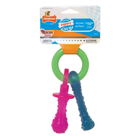 Nylabone Puppy Chew Teething Pacifier - Becon Flavor – ShakeHands