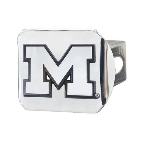 FANMATS Michigan Wolverines NCAA Chrome Hitch Cover Hitch cover in the ...