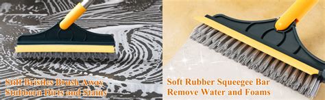 FLIXIFY 2-in-1 Bathroom Cleaning Brush with Wiper - Long Handle 180 ...