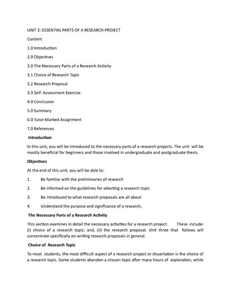 What Are The Different Parts Of Chapter 2 In Research - Design Talk