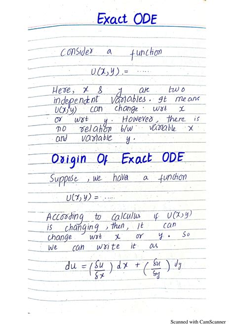 Exact Ode Example 的图像结果