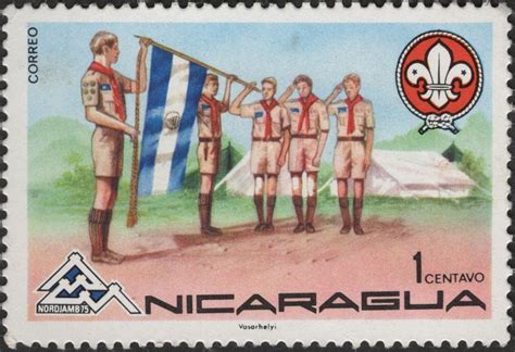 SCG3423 - Nicaragua 1975 Boy Scouts Nordjamb '75 Stamp – Stamp and ...