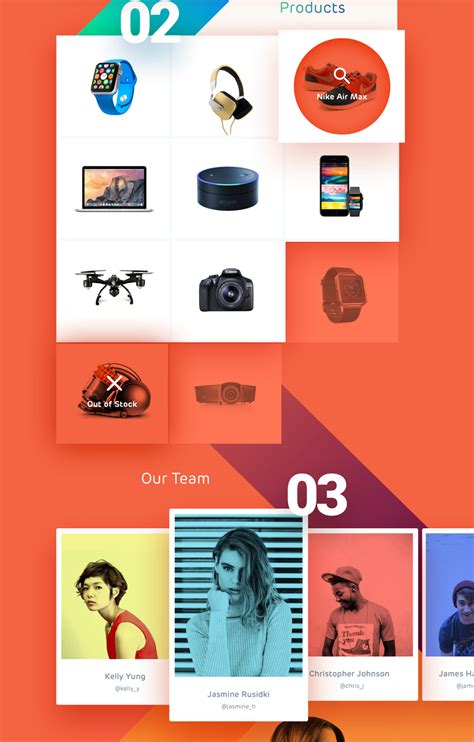 购物网站-橙色 - 网页设计
