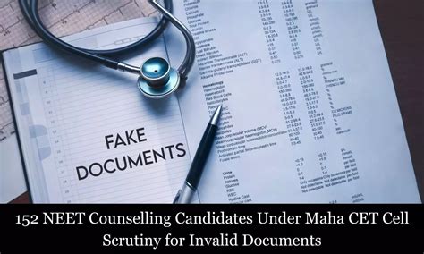 152 NEET Counselling Candidates Under Maha CET Cell Scrutiny for Fake ...