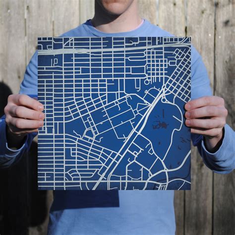 Rice University Campus Map Art - City Prints
