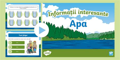 Curiozități despre apă - Prezentare PowerPoint 6-9 ani