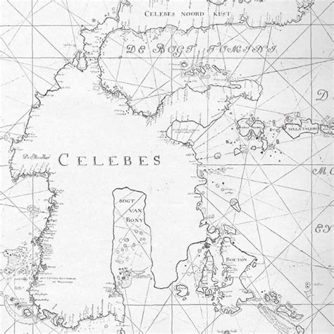 A 16th century map of Somalia by Jan Huyghen
