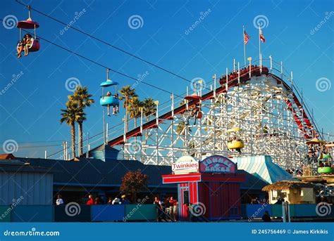 Giant Dipper Roller Coaster Tracks Royalty-Free Stock Photo ...