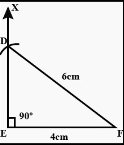 iv) Construct a right angled triangle whose hypotenuse is 8 cm long and ...