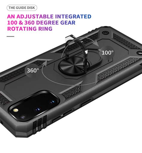 Vaku ® Samsung Galaxy S20 Hawk Ring Shock Proof Cover with Inbuilt ...