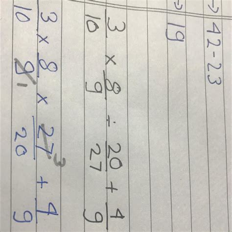 3/10 x 8/9 by 20/7 + 4/9 using bodmas - Brainly.in