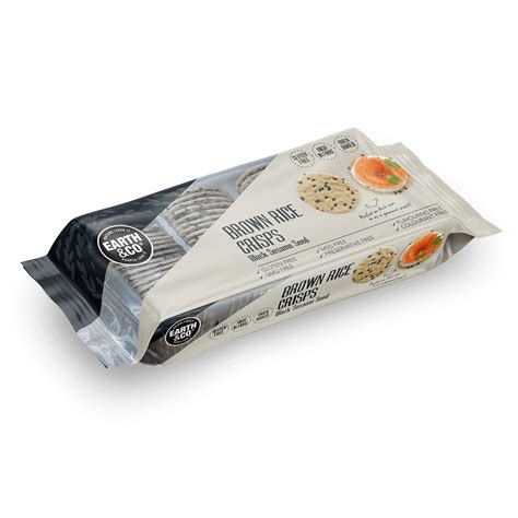 Black Sesame Seed Brown Rice crisps – Earth and Co.