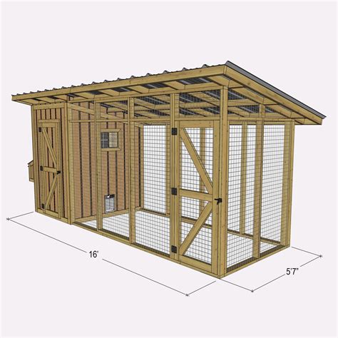 6×16 chicken coop plans diy chicken coop plans with run diy chicken run ...