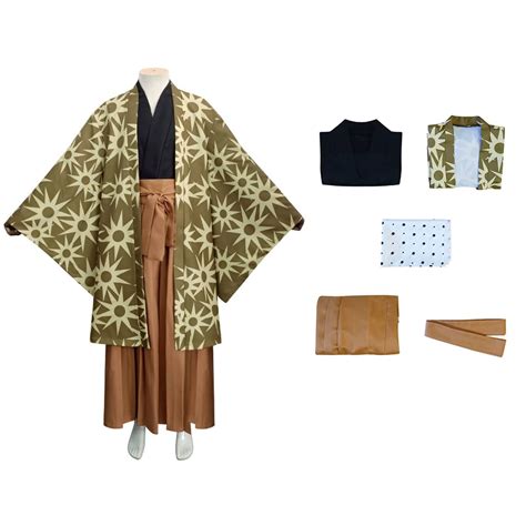 Buy UZAIN Cosplay Costume Anime Rengoku Kamado Tanjirou Zenitsu Giyuu ...