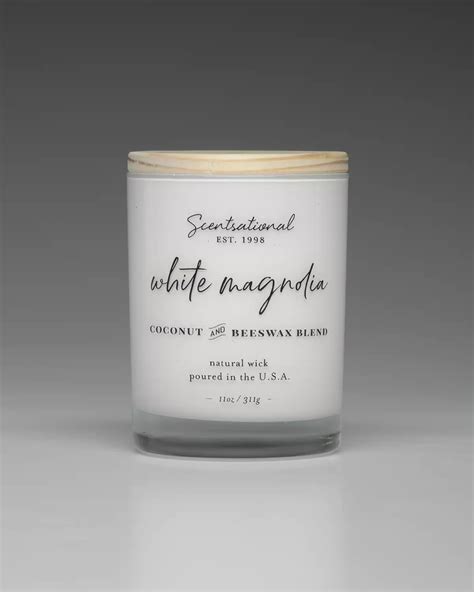 Creamy Florals - Farmhouse White Magnolia - 11oz Scented Candle