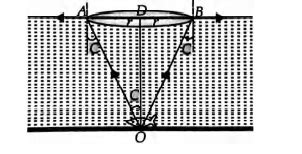 A fish looking from within water sees the outside world through a ...