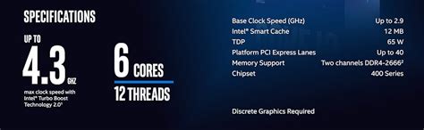 Intel Core i5-10400F Desktop Processor 6 Cores up to 4.3 GHz Without ...