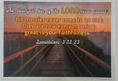 Bible Verse Poster Lamentations 3:22-23 – THE CHRISTIAN GALLERY