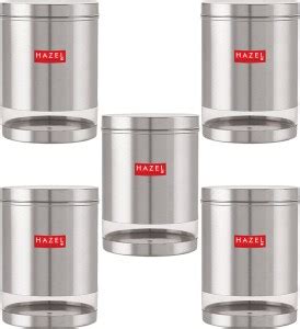 HAZEL Steel Grocery Container - 3000 ml Price in India - Buy HAZEL ...